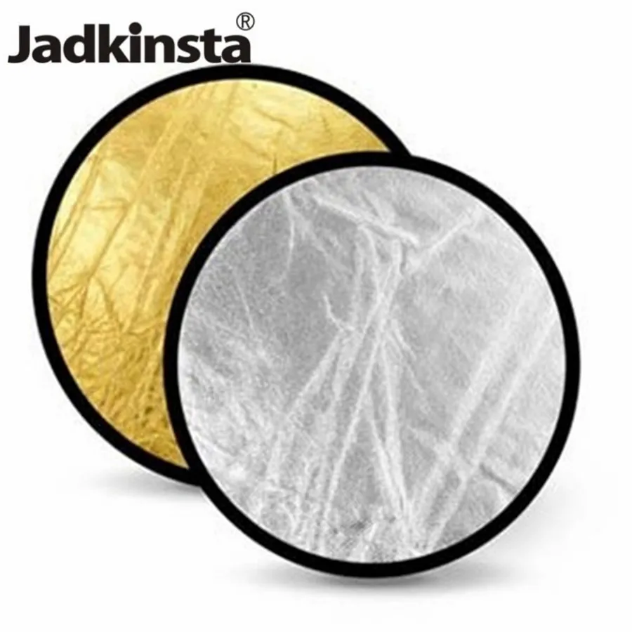 Jadkinsta 110 см 2 в 1 отражатель для фотосъемки с серебром и золотом одном диске