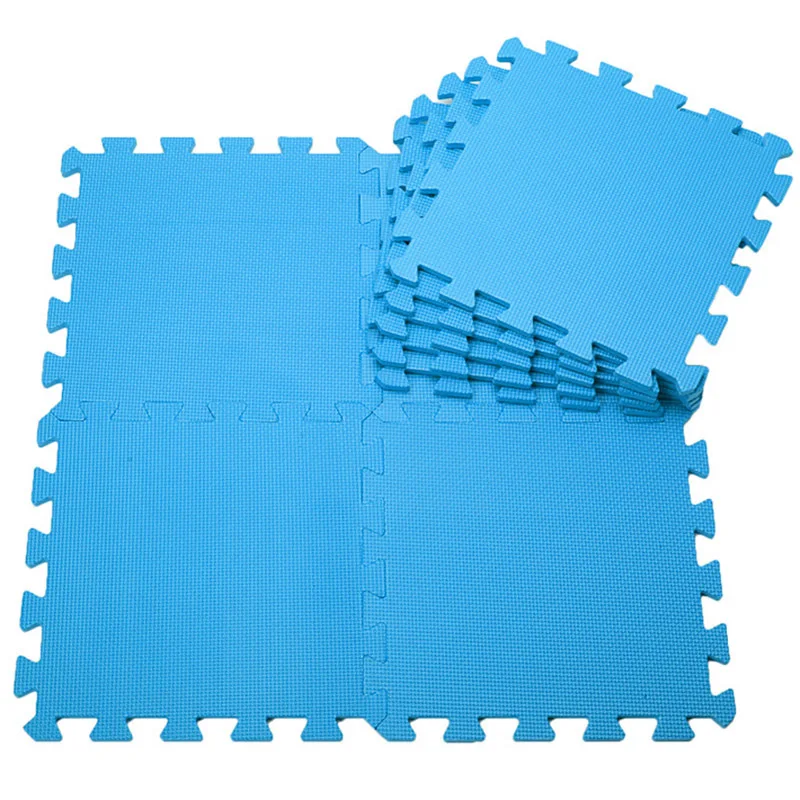 Blue 30*30 см tapete infantil детские коврики игровой коврик игрушки для детей Детский ковер мягкий пол eva пены головоломки коврики - Цвет: Blue