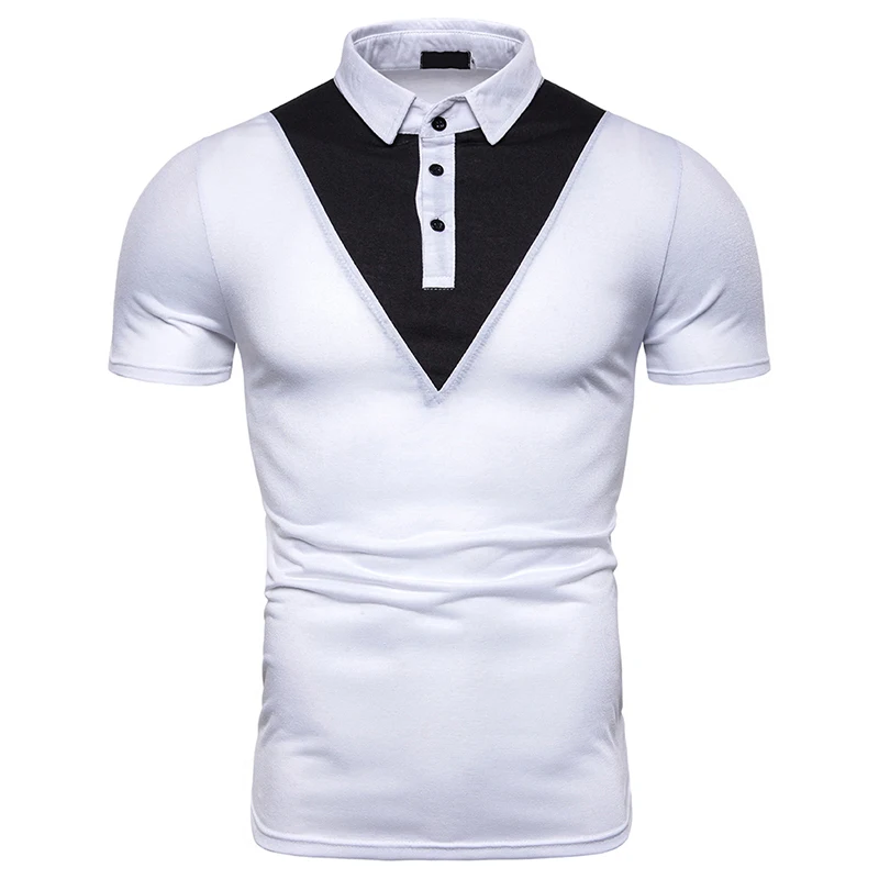 Мужские летние рубашки поло Camisa модные высококачественные хлопковые рубашки поло с коротким рукавом брендовые дышащие повседневные футболки мужская одежда