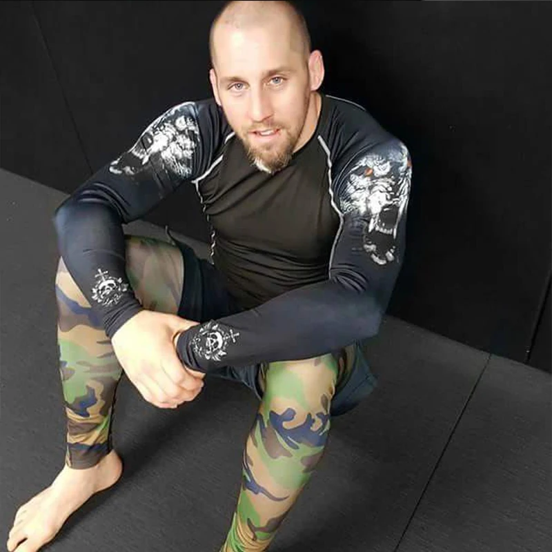 Новые мужские брендовые фитнес с длинным рукавом циклические базовые слои для