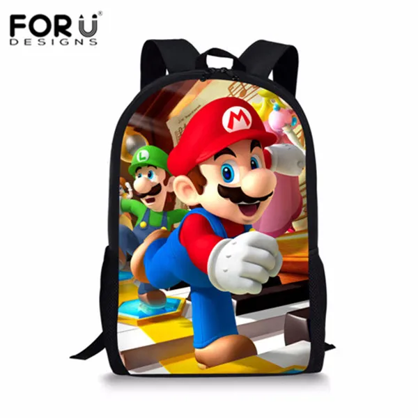 LD2158C INSTANTARTS Super Mario Bros Backpack for Kid Girl Boy Cartoon Anime Schoolbag 3pcs Set School Backpack Escolar Infant Kids Bag - Цвет: LD2158C