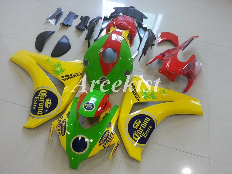 

Injection mold New ABS Fairings Kit Fit for HONDA CBR1000RR 2008 2009 2010 2011 08 09 10 11 CBR1000 Bodywork set red yellow