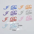 2 шт.компл. свадебные наклейки на высоком каблуке I DO Стразы наклейки на обувь для жениха невесты милые наклейки Подарки для невесты