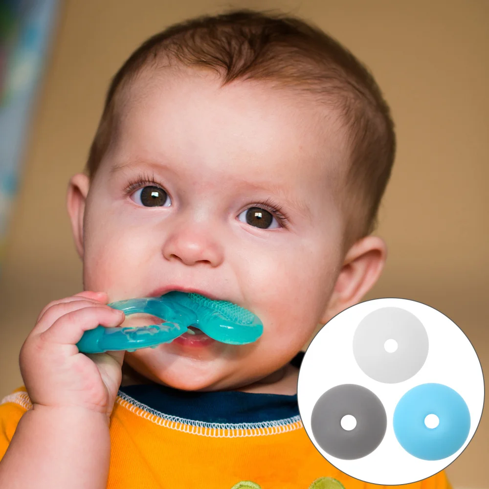 

60pcs Teether Beads Pacifier Chain DIY Loose Beads Teething Chain Making Beads