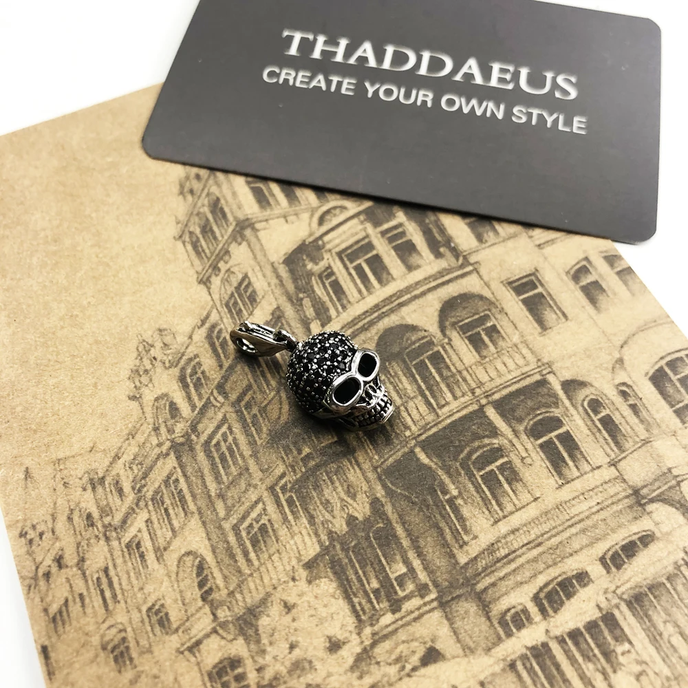 

Charm Necklace Skull & Sword,2020 Spring Fashion Rebel Street Jewelry Europe 925 Sterling Silver Bijoux Gift For Women Men