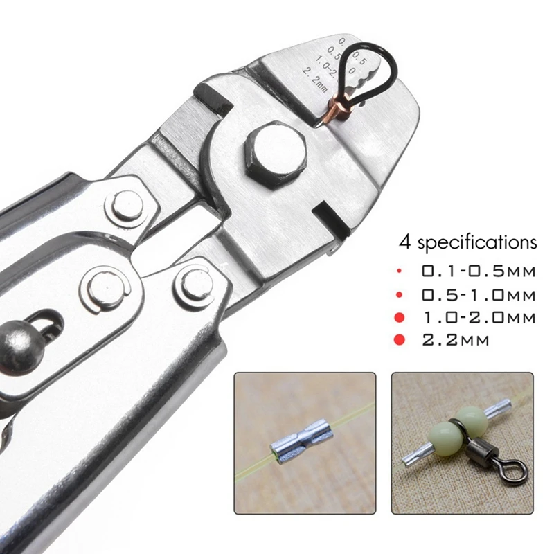 

Wire Rope Crimping Tool for Crimping Fishing Lines, Up to 2.2mm Crimping Tool and Duty Steel Wire Rope Crimping Tool