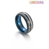 loredana fashionable tungsten steel jewelry epic exquisite blue fantasy ice shaped stainless steel ring for men r1080