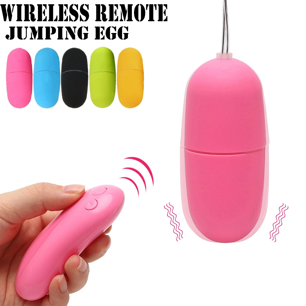 Водонепроницаемый беспроводной массажер яйцо с пультом дистанционного