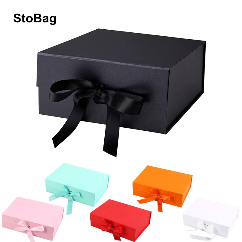 

StoBag Thicken Gift Box With Lid Birthday Wedding Event & Party Favours Decoration Storage Gift Wrap Bridesmaid Proposal