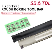 fixed rough boring cutter sb tdl 120 280l single and double edged boring bar carbide insert ccmt lathe tool milling tool holder