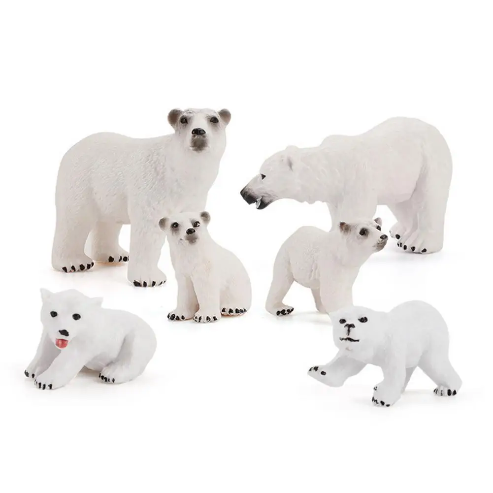 

Simulation Arctic Wilds Animal Set Wolf Bear Fox Rabbit Model Figures Animals Toys Kids Collection Cognition Educaitional Toys
