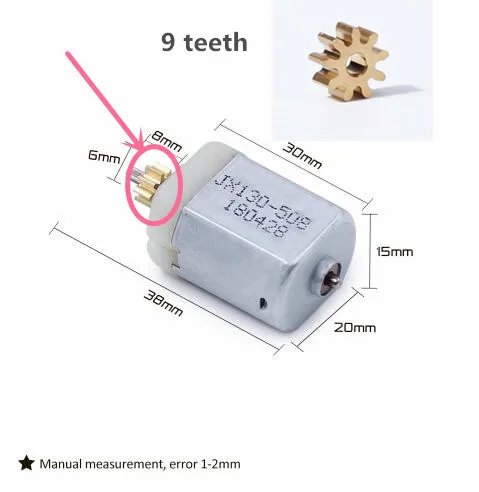 

AZGIANT 6*3*2mm 9 teeth gear for Ford mazda landrover volvo jaguar car centre door lock motor