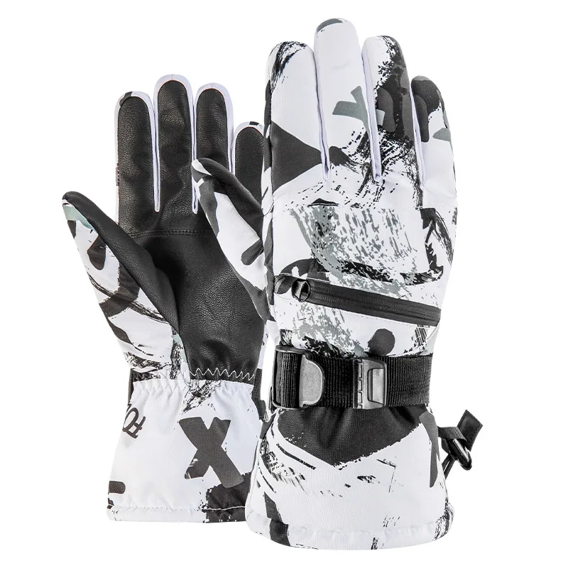

New Professional Ski Gloves Touch Screen Fleece Winter Warm Snowboard Gloves Ultralight Waterproof Thermal Snow Gloves -40