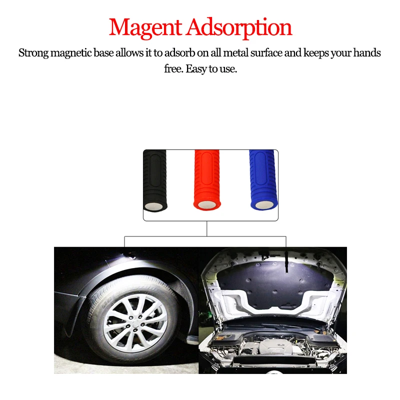 Миниатюрный светодиодный фонарик яркий Водонепроницаемый COB фонарь с рабочим