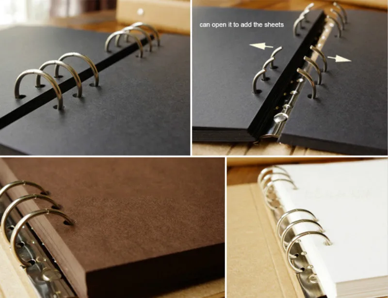 

Album blank cover loose leaf simple kraft paper diary hand-painted graffiti diary photo album lover baby wedding 40 pages