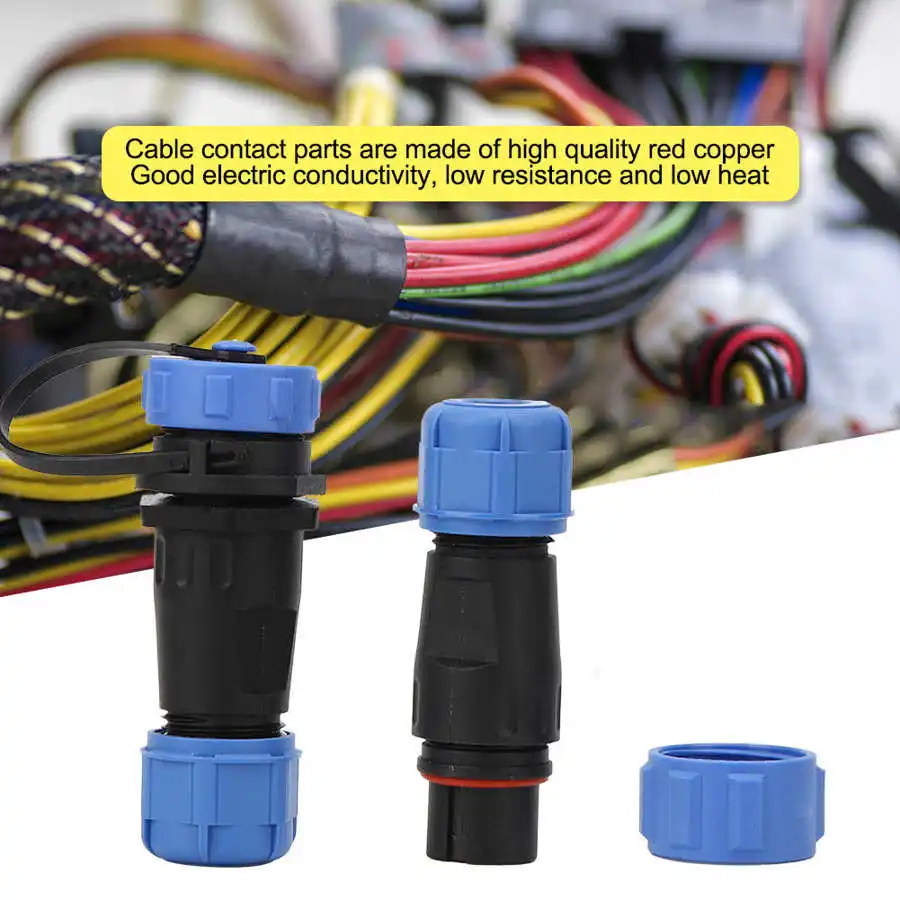 Водонепроницаемый соединитель для проводов SP13 авиационный Циркулярный 4 жильный