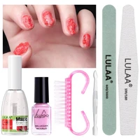 lulaa 46pcs nail art tool set nail supplies nail polish remover nail polish glue burst nail remover glue nail remover set tslm1