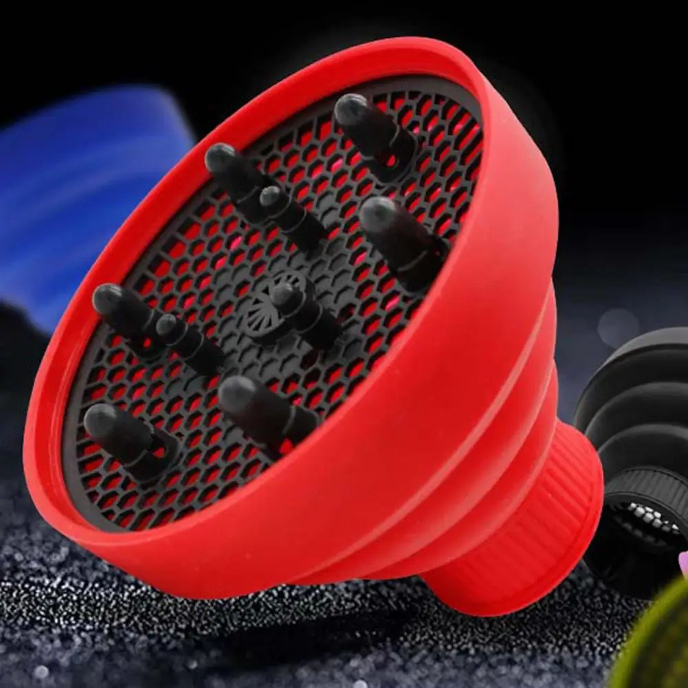 Мягкий силиконовый чехол для диффузора фена складной вытяжной