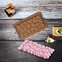 3d bubble heart pattern chocolate mold jelly candy silicone model creative mousse molds cake decorating tools baking accessories
