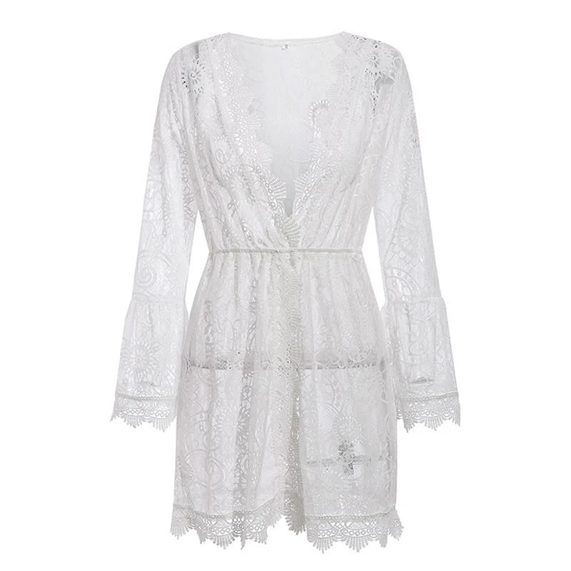 Новинка Лидер продаж летняя накидка на бикини женский сексуальный цветочный