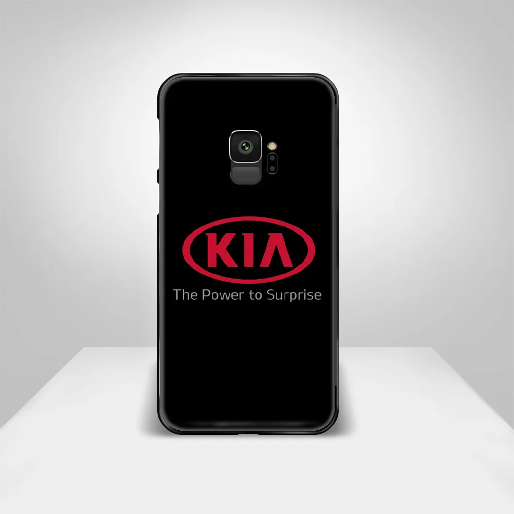 

KIA car Phone Case Cover Hull For Samsung Galaxy S 6 7 8 9 10 e 20 edge uitra Note 8 9 10 plus black Etui trend cell cover