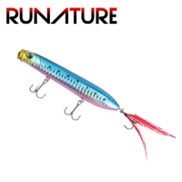 105mm 16g topwater popper fishing lure snake head hard fishing bait artificial fish wobbler sea surface lures for bass perch