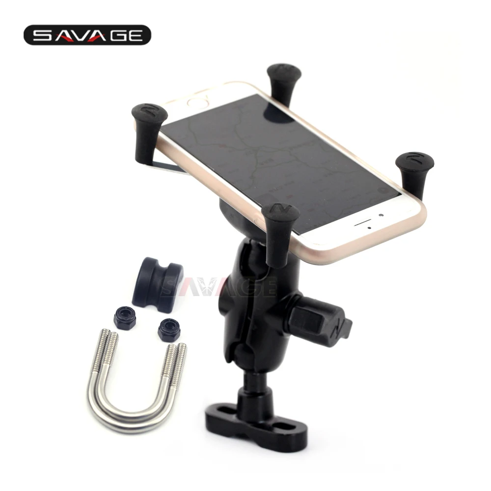 GPS Navigation Mobile Phone Mount Bracket X-Grip Holder Motorcycle Accessories Universal for 22mm 7/8" / 28mm 1 1/8" Handlebar |