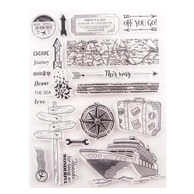 Прозрачные штампы для скрапбукинга силиконовые | Дом и сад