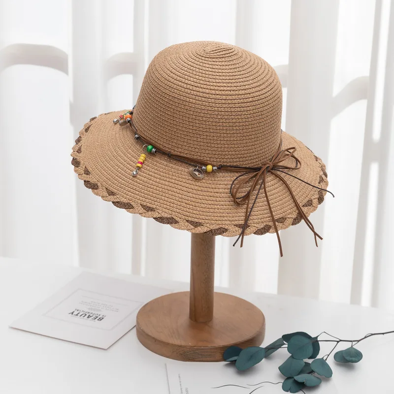

Baseball cap summer outdoor Korean version Cap Japanese straw lace bow Women's cap fashion casual Female cap outdoor shade hat