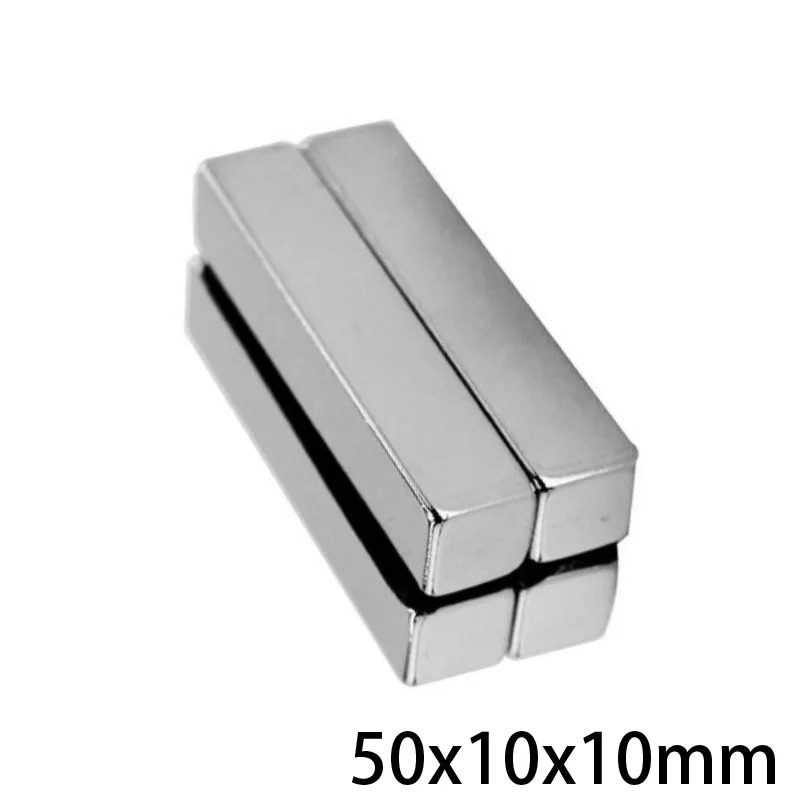 1/2/5/10/15/20PCS 50x10x10 Strong Magnet sheet 50mm*10mm Permanent Neodymium 50x10x10mm Strip Block Magnets 50*10*10 | Обустройство