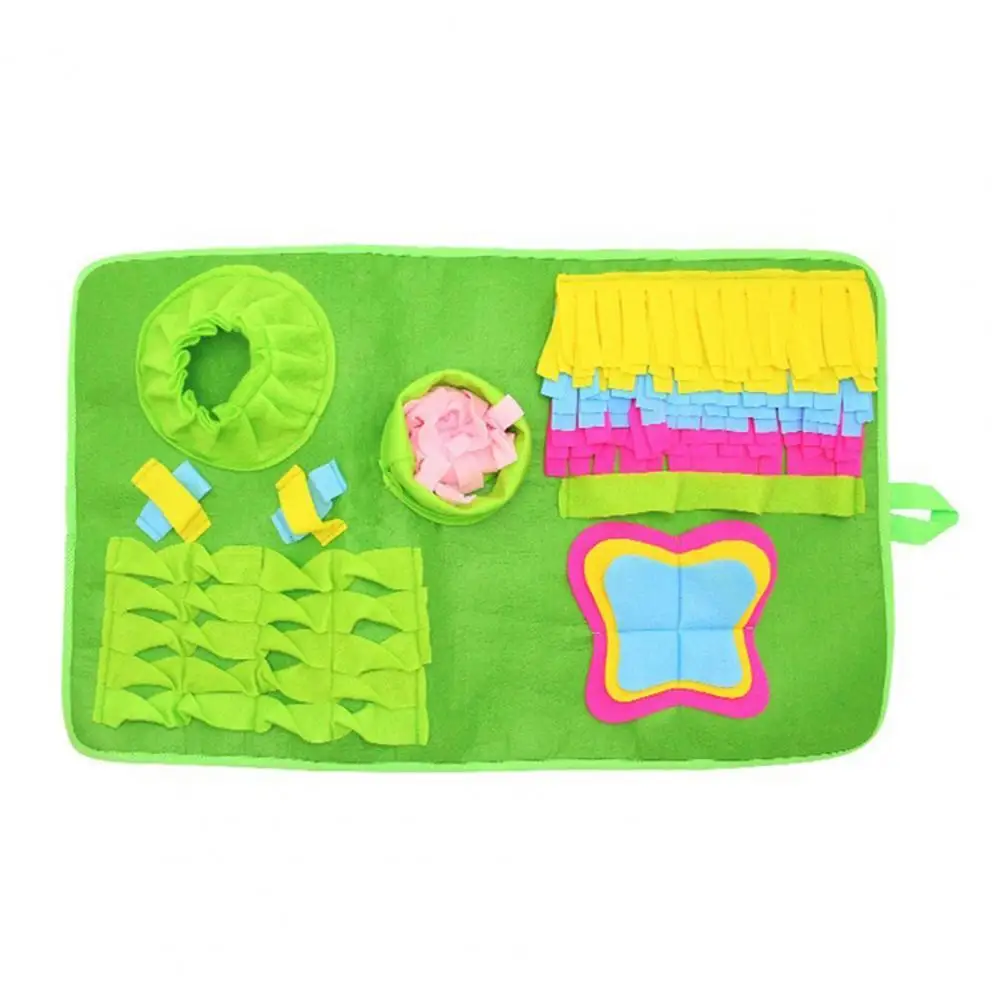 

70cm x 43cm Safe Puppy Training Toy Soft Touching Puzzle Dog Snuffle Toy Foraging Blanket Dog Snuffle Toy