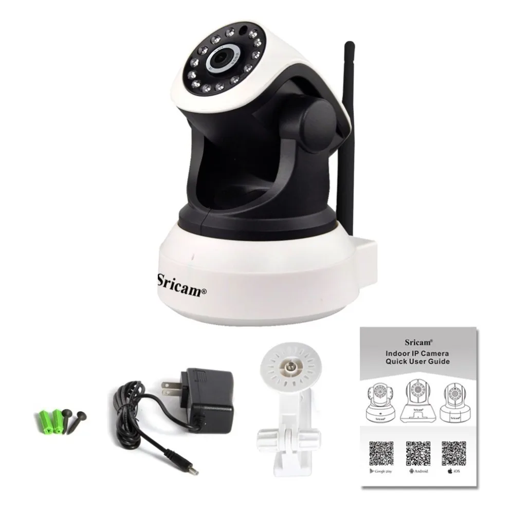 Sricam SP017 HD Беспроводная ip-камера безопасности Wifi Двусторонняя аудио IR-Cut ночное видение Аудио Сигнализация видеонаблюдения Крытый монитор для младенца