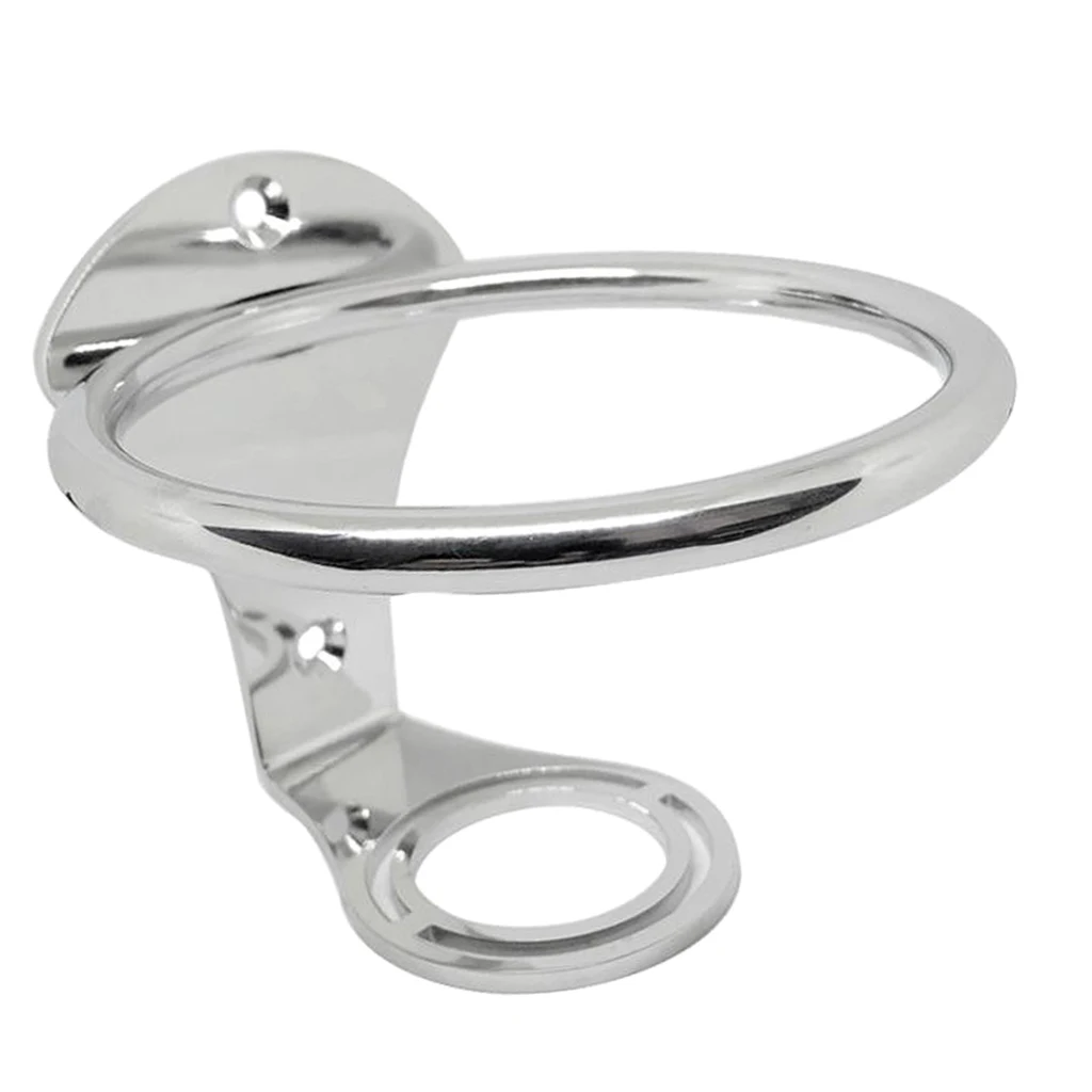 

Ring Cup Holder 304 Stainless Steel Ringlike Drink Holder For Marine Yacht Boat, With Install Hardware