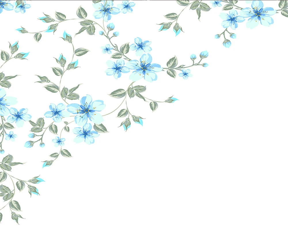 

3d Modern Blackout Curtain Window Blue Floral 3d Curtains Exquisite Floral Curtains Decorated By Living Room Bedroom Kitchen