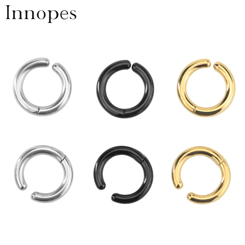 Серьги-кольца для носа забавные серьги зажим-на бездырке маленькие желтые