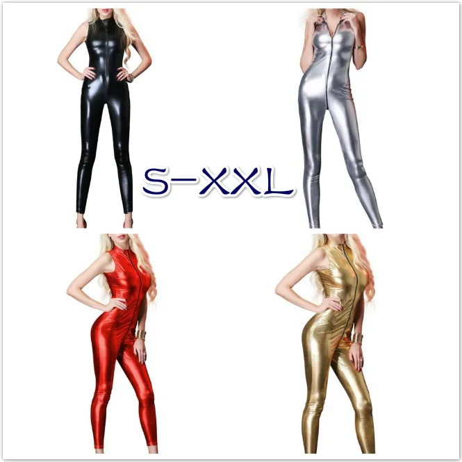 Лакированная кожа однотонный плотный воротник стойка молния Локомотив латекс