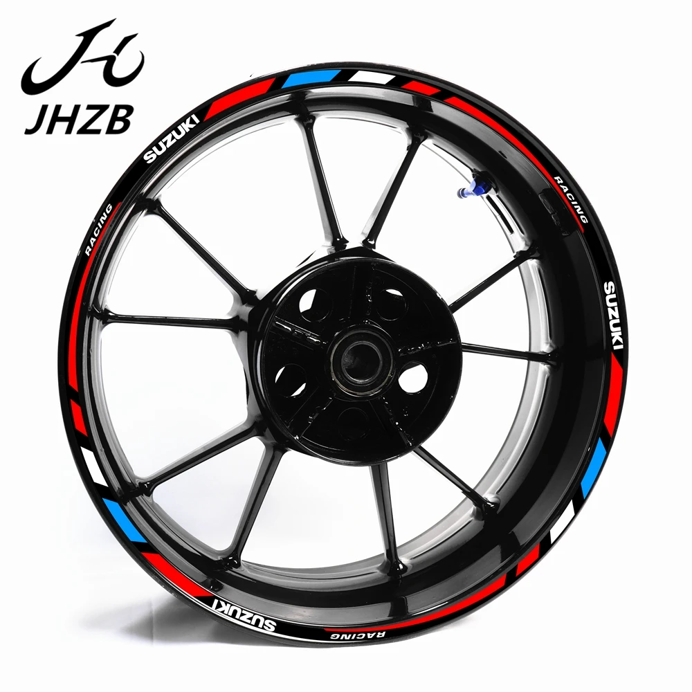 Motorcycle Sticker for gsx600 gsx750 gs1000 Reflective Motor Bike Rim Decal Waterproof Decoration Custom Inner Wheel Stripes | Автомобили