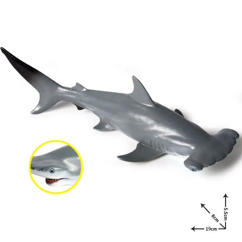 

Hammerhead Shark Ocean Animal Figure PVC Model Sea Fish Toy Collector Kid Gift