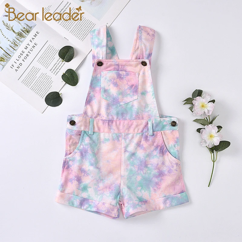 

Bear Leader/Модная детская одежда; Новинка 2021 года; Летние детские повседневные Комбинезоны; Яркие штаны на подтяжках для малышей; Милые наряды д...