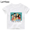 Друзья ТВ шоу новый дизайн модная футболка детская мода графика Милая футболка в эстетике кавайная детская футболка