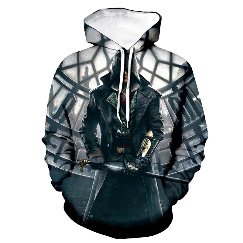 Толстовка с 3D принтом Assassin's Creed для мужчин и женщин модная повседневная