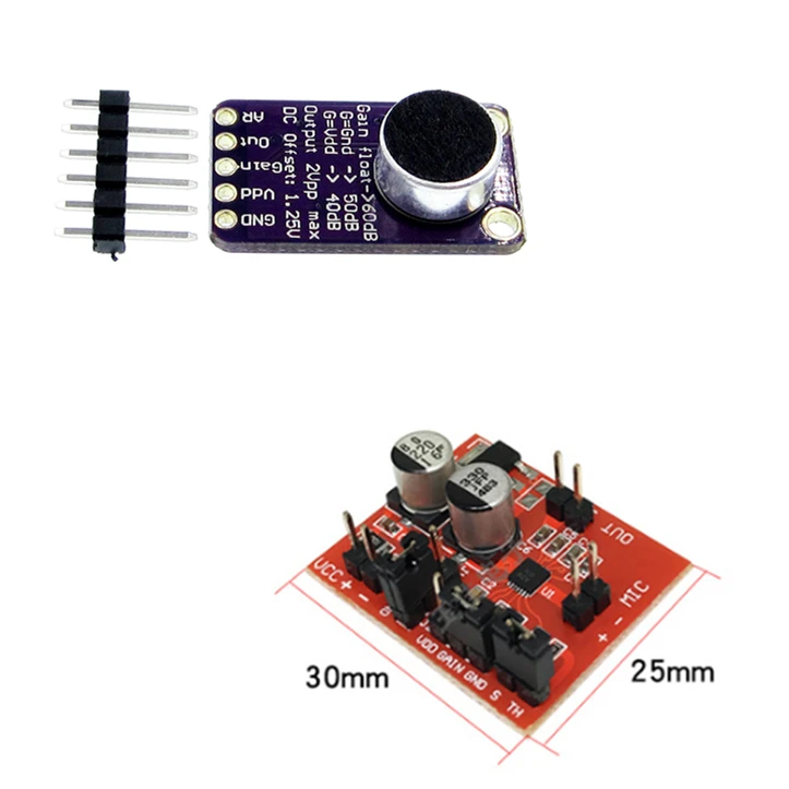 Микрофонный усилитель Electret стабильный модуль MAX9814 автоматическое управление