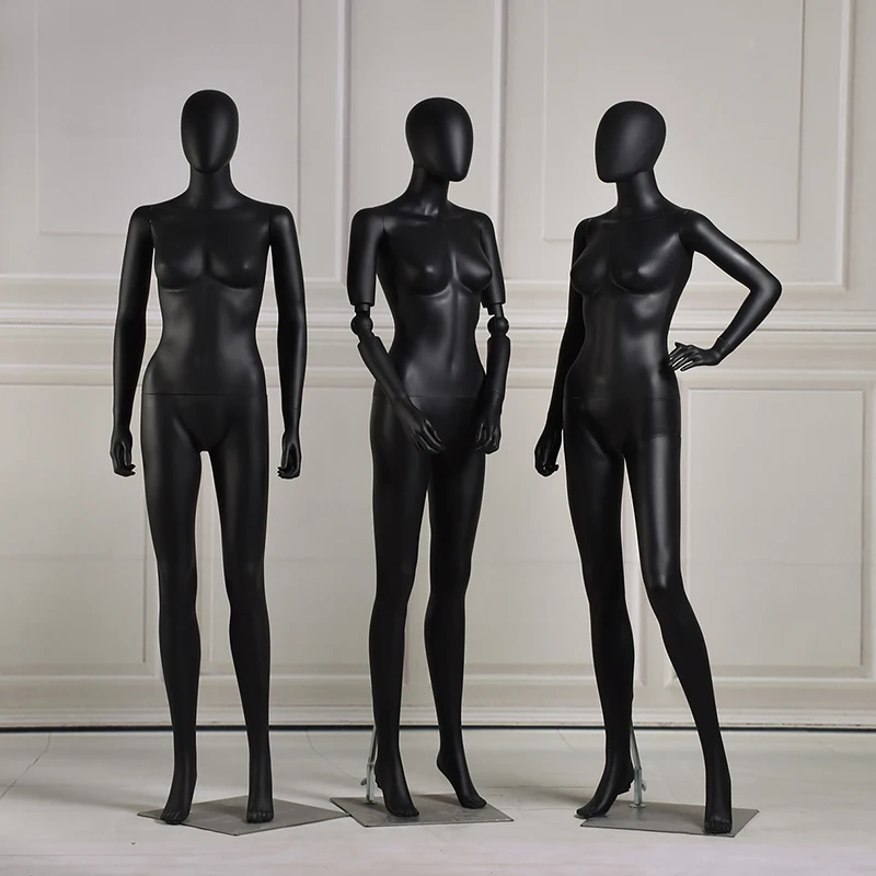 Dumb Black Mannequin Women's Full Body Model Clothing Store Display | Дом и сад