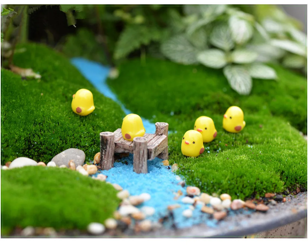 10 шт./компл. Пасхальная вечерние мини украшение для цыплят милая полимерная