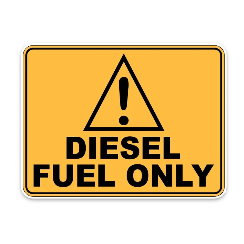 

Sunscreen Waterproof PVC Cover Scratches Hot Sell Personality DIESEL FUEL Only Car Stickers Accessories Motorcycle 15cm*11cm