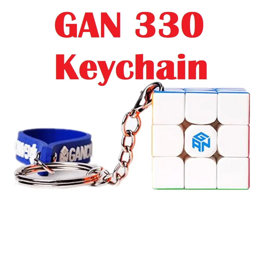 

[Picube]GAN330 Keychain Cube 3x3x3 Magic Cube 3x3 Speed Cube Puzzle Gans 3x3x3 Cube GAN 330 Mini 30MM Size Magic Cube