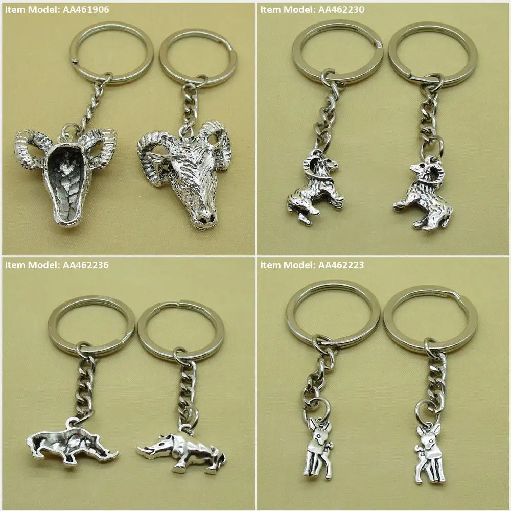 Брелок для ключей из овечьей козьей шерсти сумка носорога подвески Цепочки