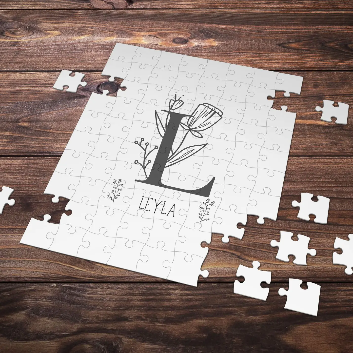 

Personalized Letter L Styled Puzzle is