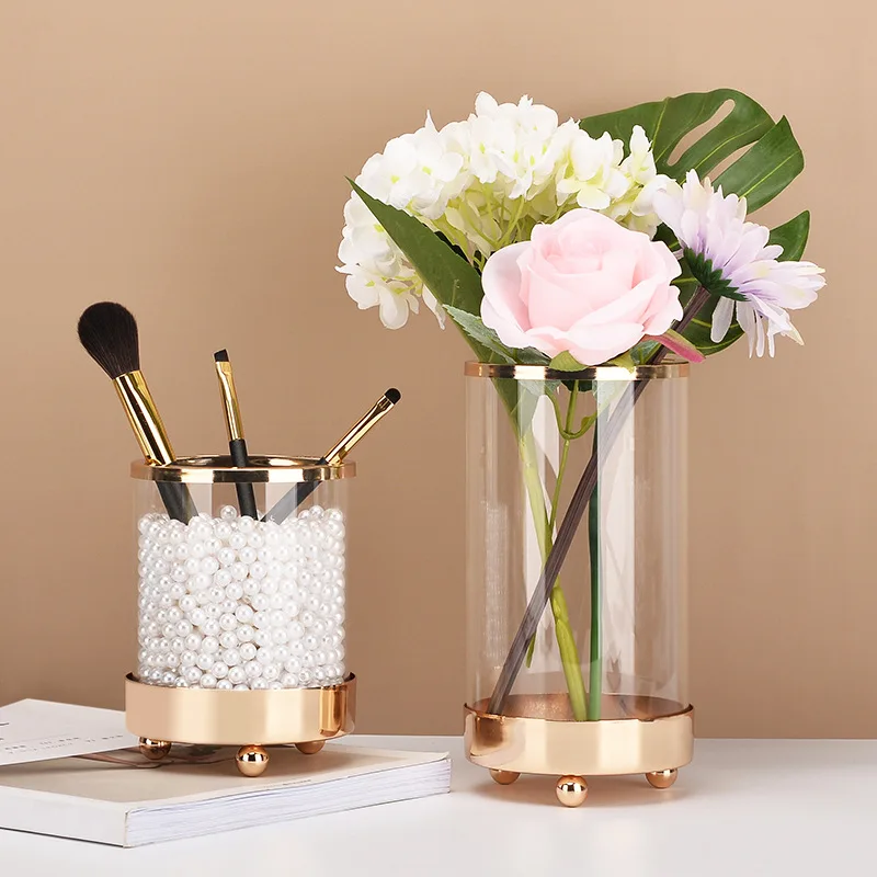 Transparent Glass Vase Decoration Living Room Dried Flowers Large Hydroponic Phnom Penh European Flower Arrangement | Дом и сад
