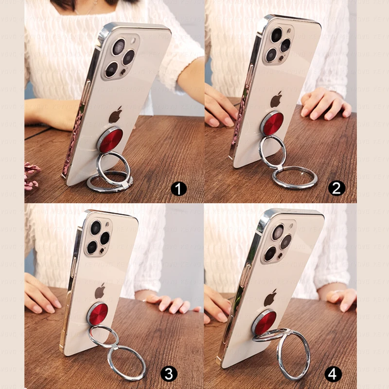 360 Rotation Foldable Mobile Phone Stand Back Ultra Thin Ring Holder Multi Angle Portable Desk Finger Kickstand Universal | Мобильные